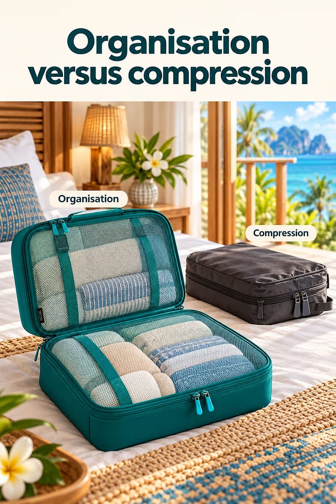 BAGAIL Packing Cubes: A Practical Guide for Thailand Travel 6 Organisation versus compression
