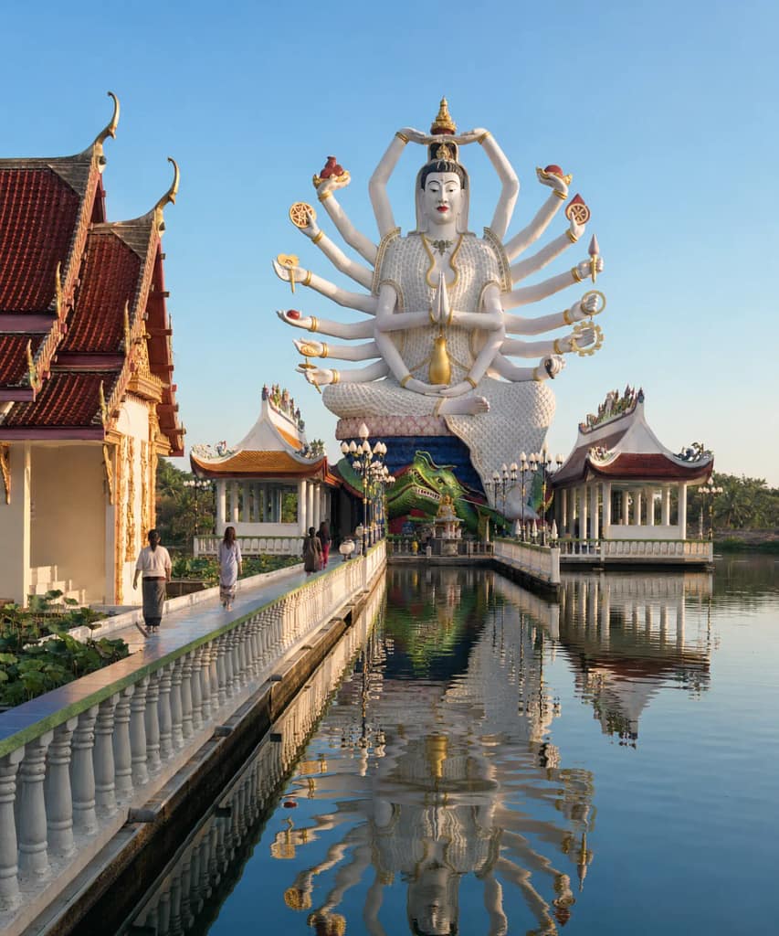 Ko Samui on a Budget: How to Enjoy the Island Without Breaking the Bank 6 Free visit to Wat Plai Laem while exploring Ko Samui on a Budget