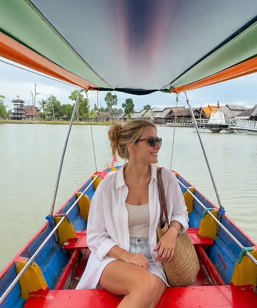 Pattaya Floating Market Review: Tourist Trap or Cultural Gem? 10 Families, couples and solo travellers enjoying the market in late afternoon