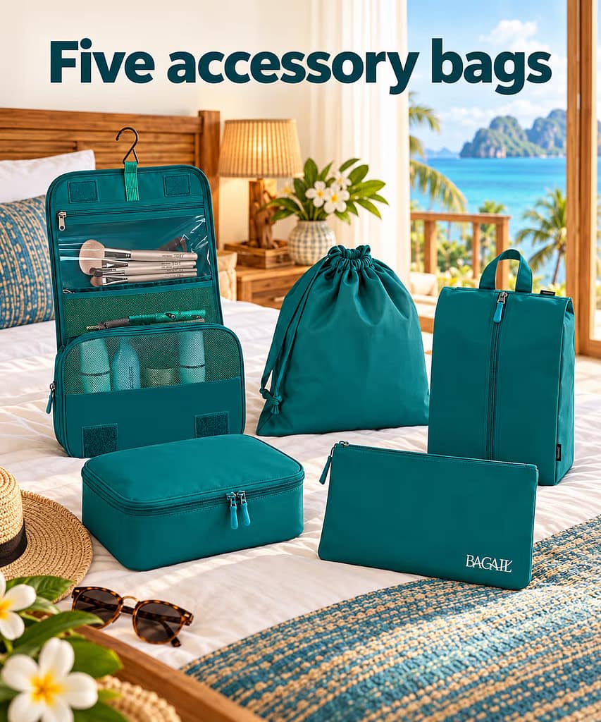 BAGAIL Packing Cubes: A Practical Guide for Thailand Travel 5 Five accessory bags