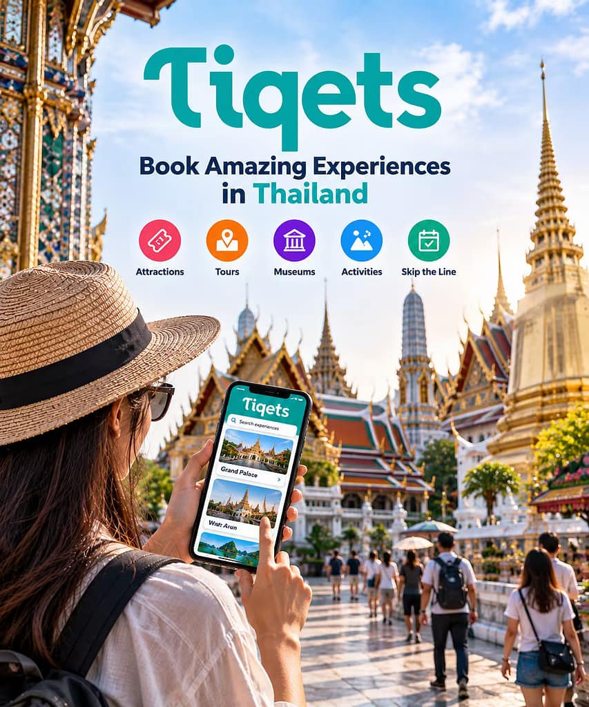 Thailand Travel Apps: 12 The Best Apps For Your Trip 6 Activities and Attraction Tickets Tiqets