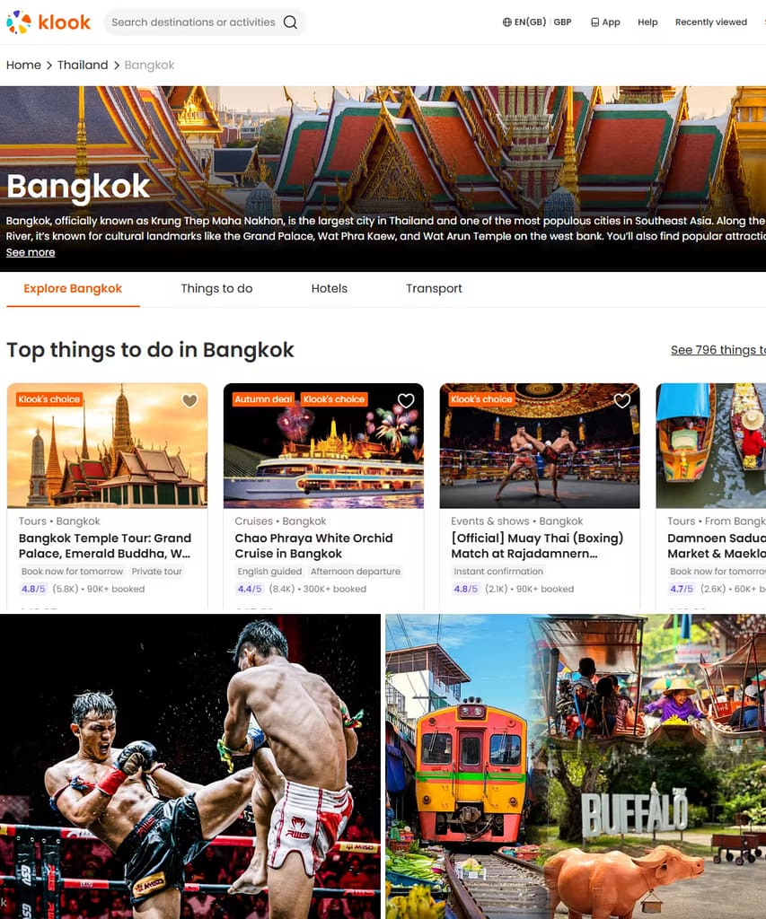 Thailand Travel Apps: 12 The Best Apps For Your Trip 7 Tours, Tickets and Experiences Klook