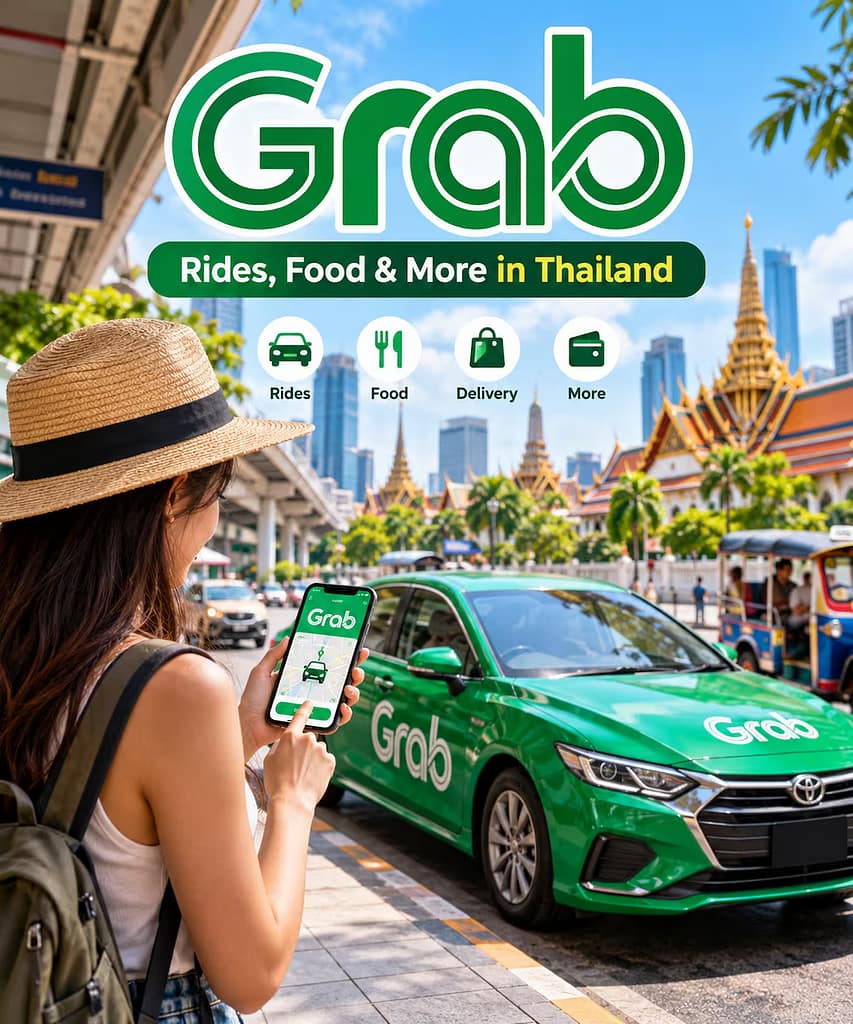 Thailand Travel Apps: 12 The Best Apps For Your Trip 4 Transport and Food Delivery Grab