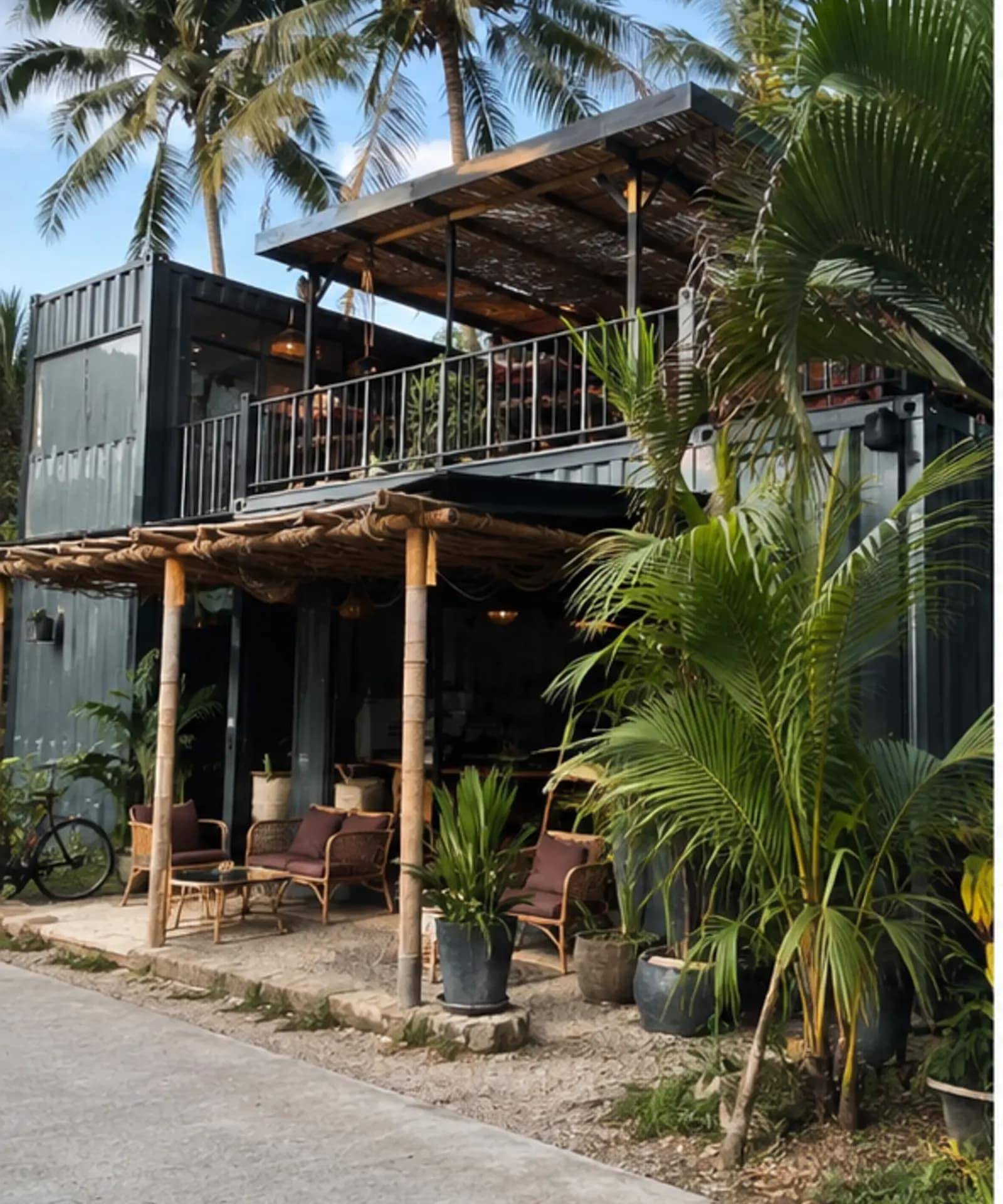 10 Best Restaurants in Koh Phangan for First-Time Visitors 25 Container-inspired exterior of Kontainer Ban Tai Koh Phangan