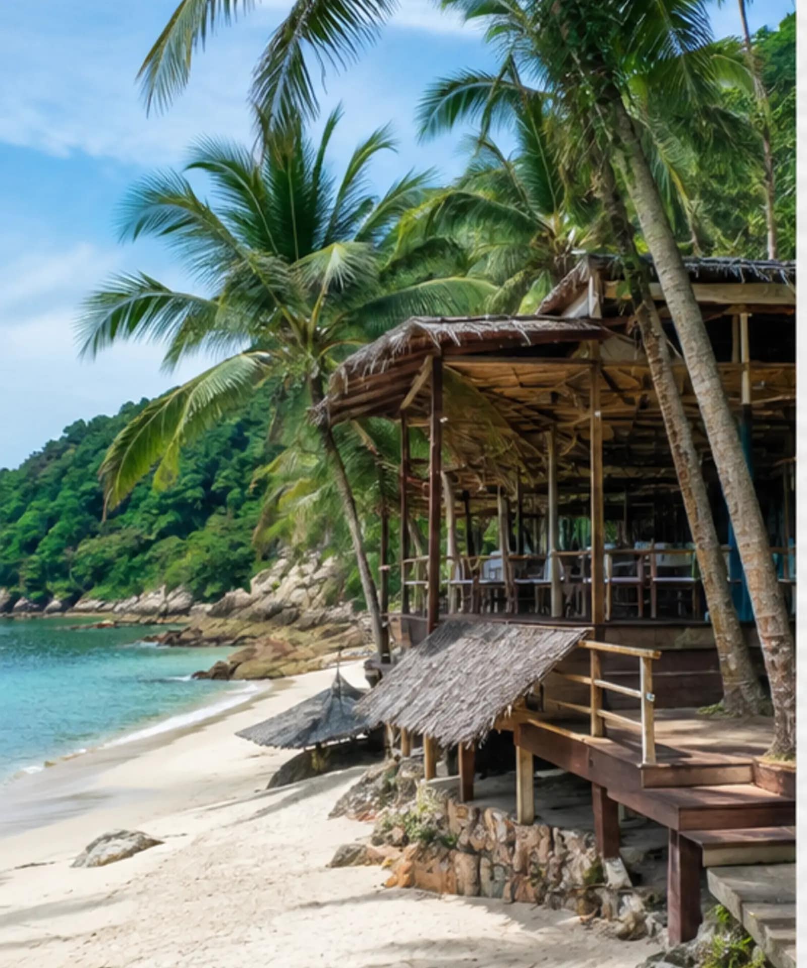 10 Best Restaurants in Koh Phangan for First-Time Visitors 45 Beach restaurant exterior at Crystal Day Haad Salad Koh Phangan