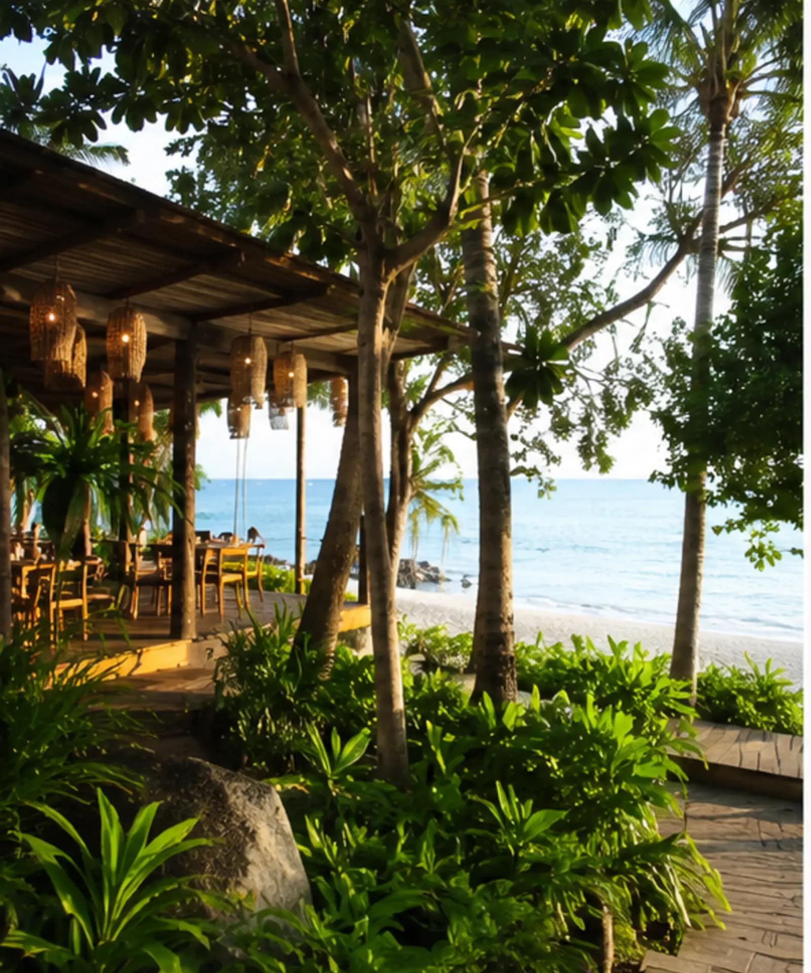 10 Best Restaurants in Koh Phangan for First-Time Visitors 50 Tropical beachfront garden restaurant in Koh Phangan