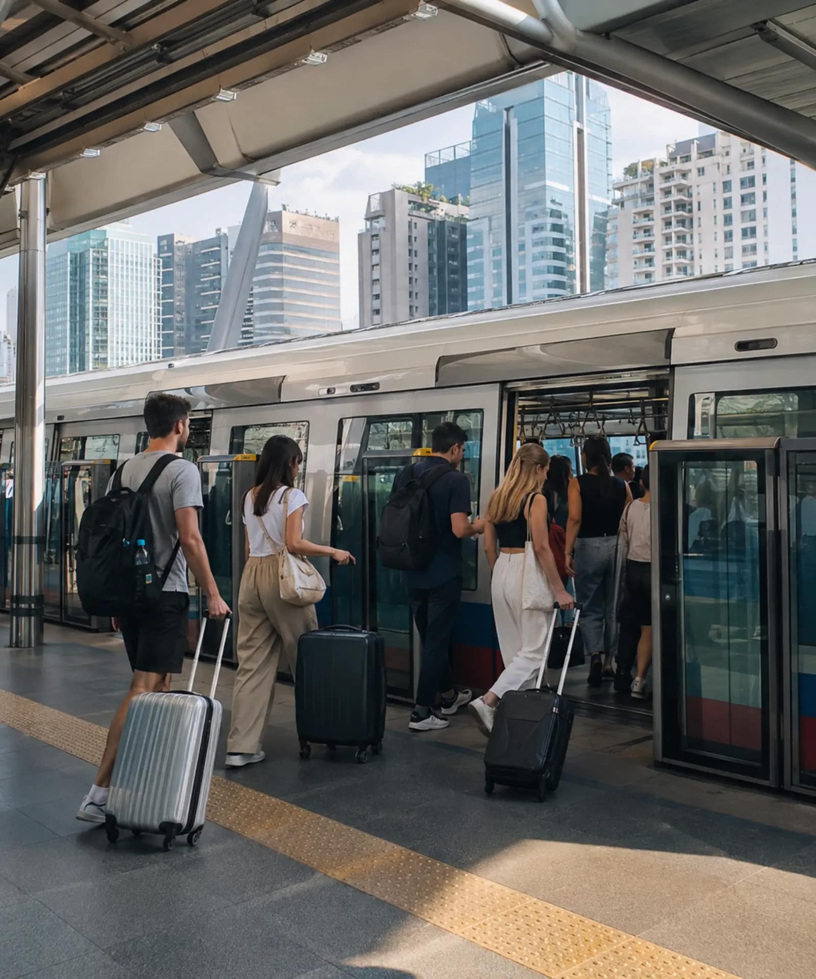 NH Bangkok Sukhumvit Boulevard Review: Is It Worth the Stay? 16 Adult travellers using the BTS Skytrain in Sukhumvit