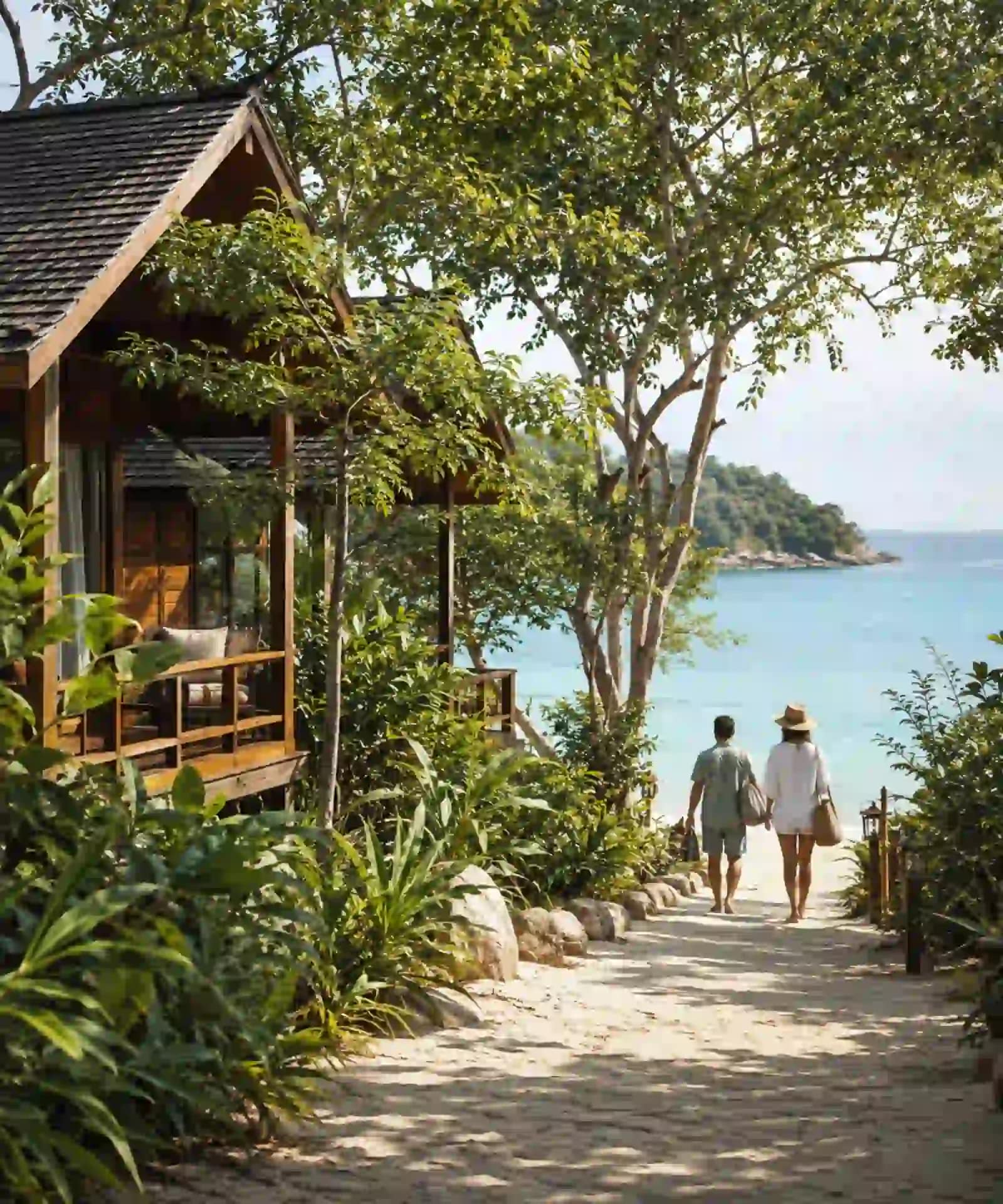 Koh Samet Sun, Sand, and Samet: What You Need to Know Before You Go 6 Low-rise wooden bungalows in tropical greenery beside a peaceful Koh Samet beach