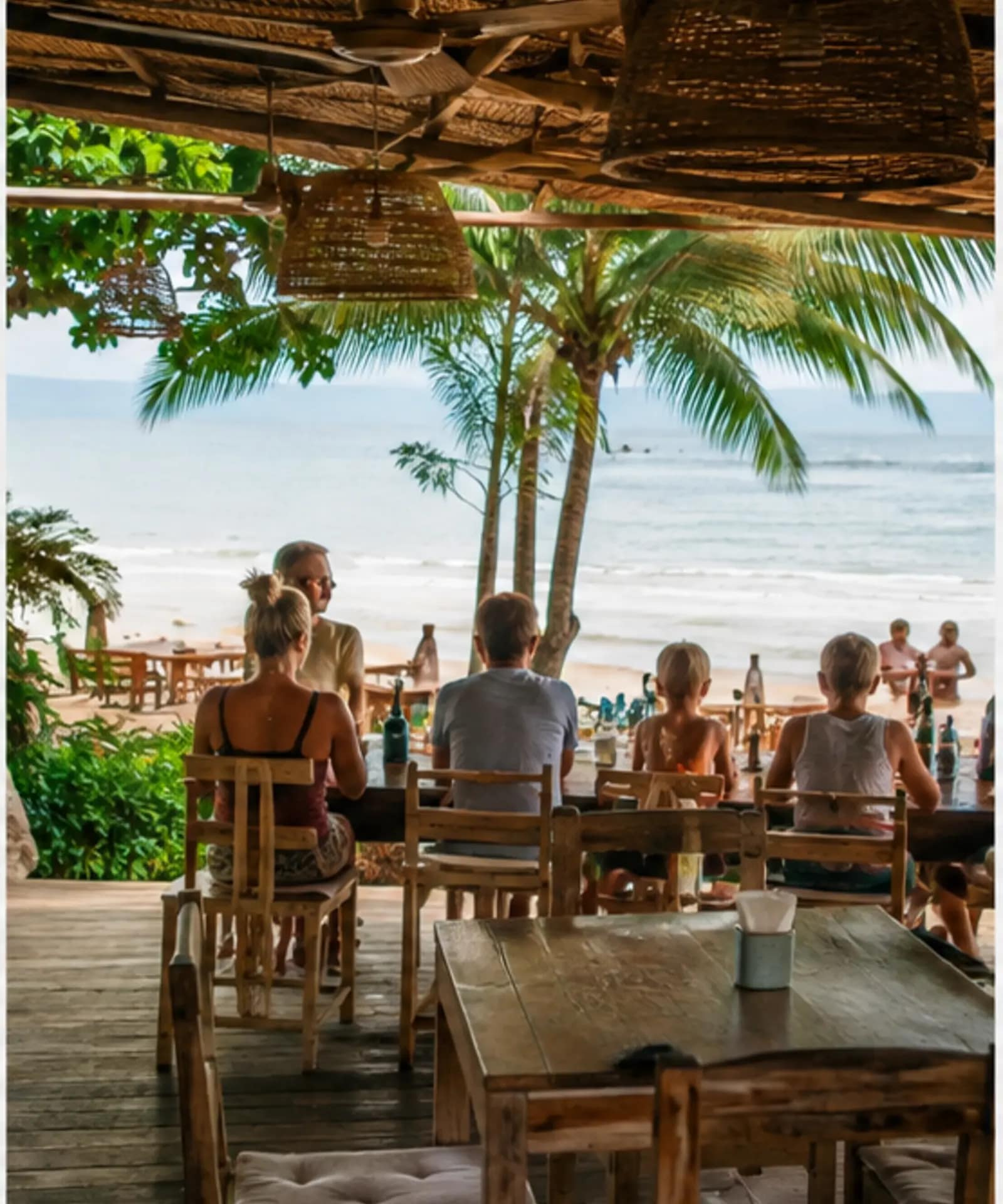 10 Best Restaurants in Koh Phangan for First-Time Visitors 46 Family friendly beach dining at Crystal Day Koh Phangan